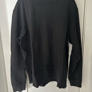 Filson Black waffle  knit Crew Neck Long Sleeve